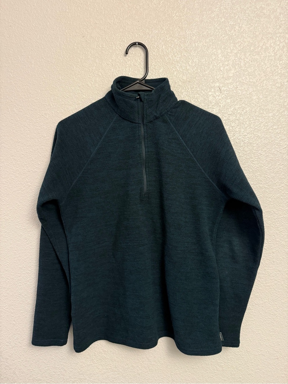 Dark Teal Half-Zip Sweater Pullover
